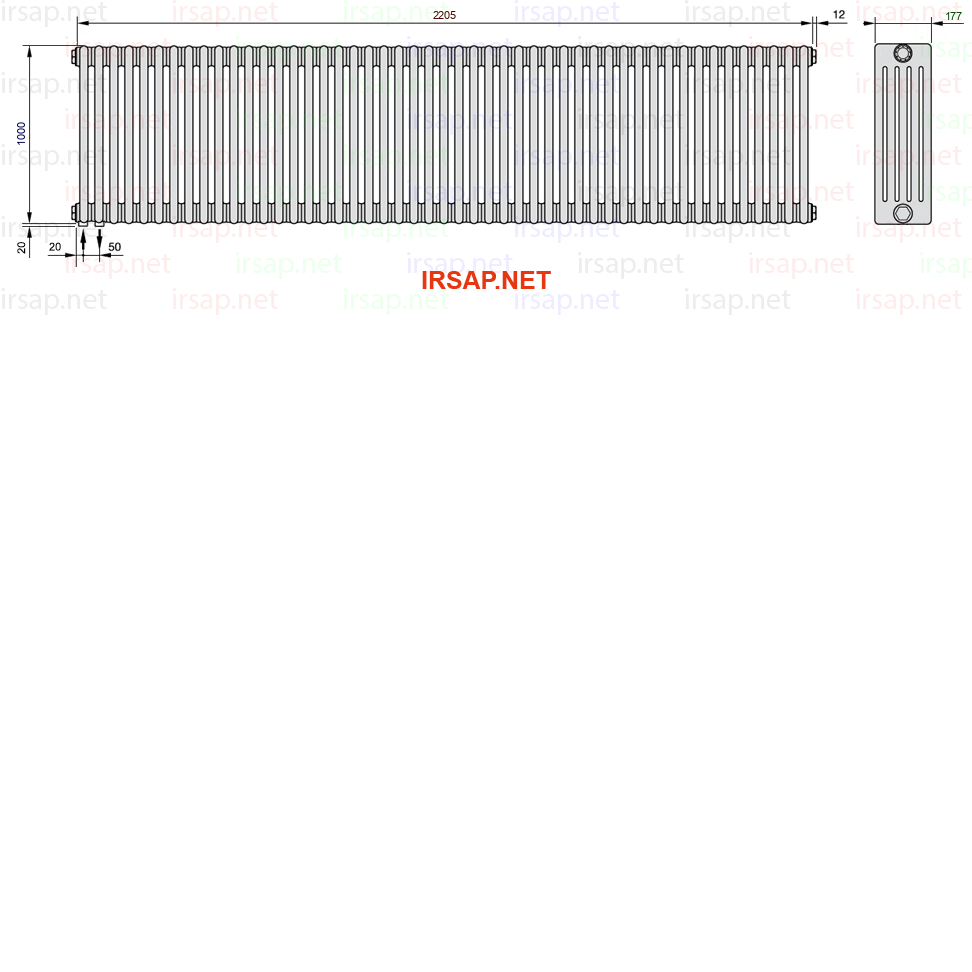 Радиатор IRSAP Tesi 51000/49 T18 CL 01